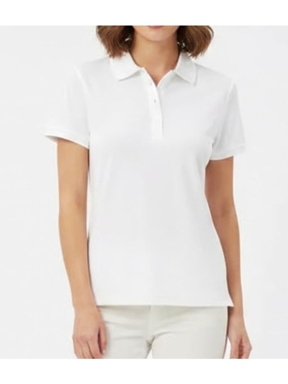 WALTER HAGEN clubhouse pique short sleeve golf polo in white size XXL